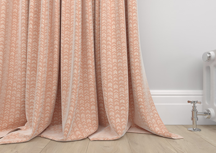 Rolling Hills Velvet, Apricot - Made to Measure Curtains - Image 6
